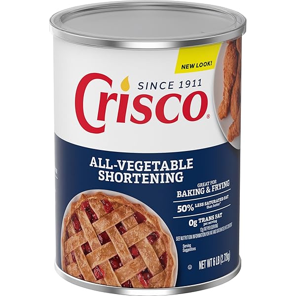 CRISCO ALL-VEGETABLE SHORTENING, 6 POUNDS