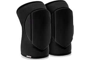 Queen Wear – Sleek Black – Pole Dance Knee Pads Perfect Woman Protection for Ballet Modern Dance and Indoor Sports (M)