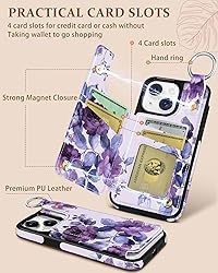Lotadilo for iPhone 15 Plus Wallet Case with Card
