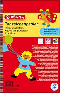 Бумага цветная 10цв, 20лист разм 33x 23см (4008110229409)