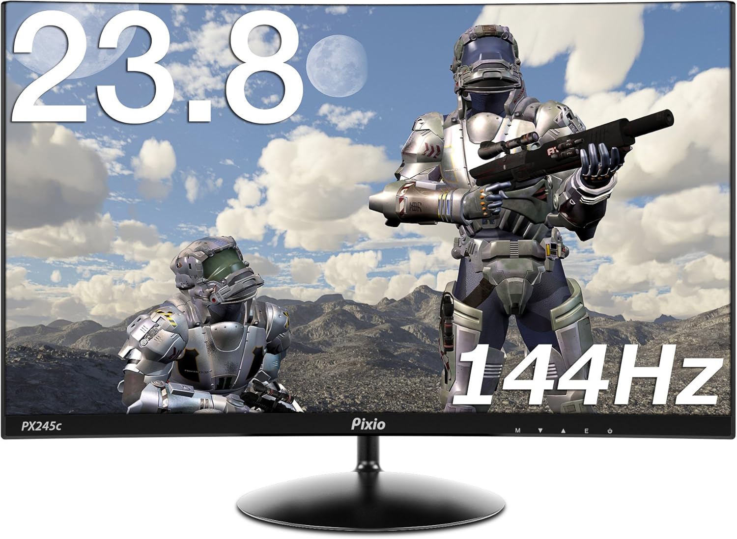 Pixio Px245c 24 Inch 144hz Adaptive Sync Fhd 1800r Curved Full Hd 19x1080 Sva Professional Gaming Monitor Amazon Co Uk Computers Accessories