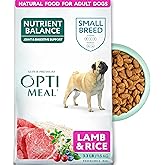 Optimeal Small Breed Dry Dog Food – Small Kibble for Small Dogs, High Protein, Natural Ingredients, Skin & Digestive Support, Premium Balanced Nutrition, European Quality (Lamb & Rice, 3.3 lbs)