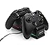 AmazonBasics Dual Charging Station for Xbox One, Xbox One Standard, And Xbox One Elite Controllers - Black