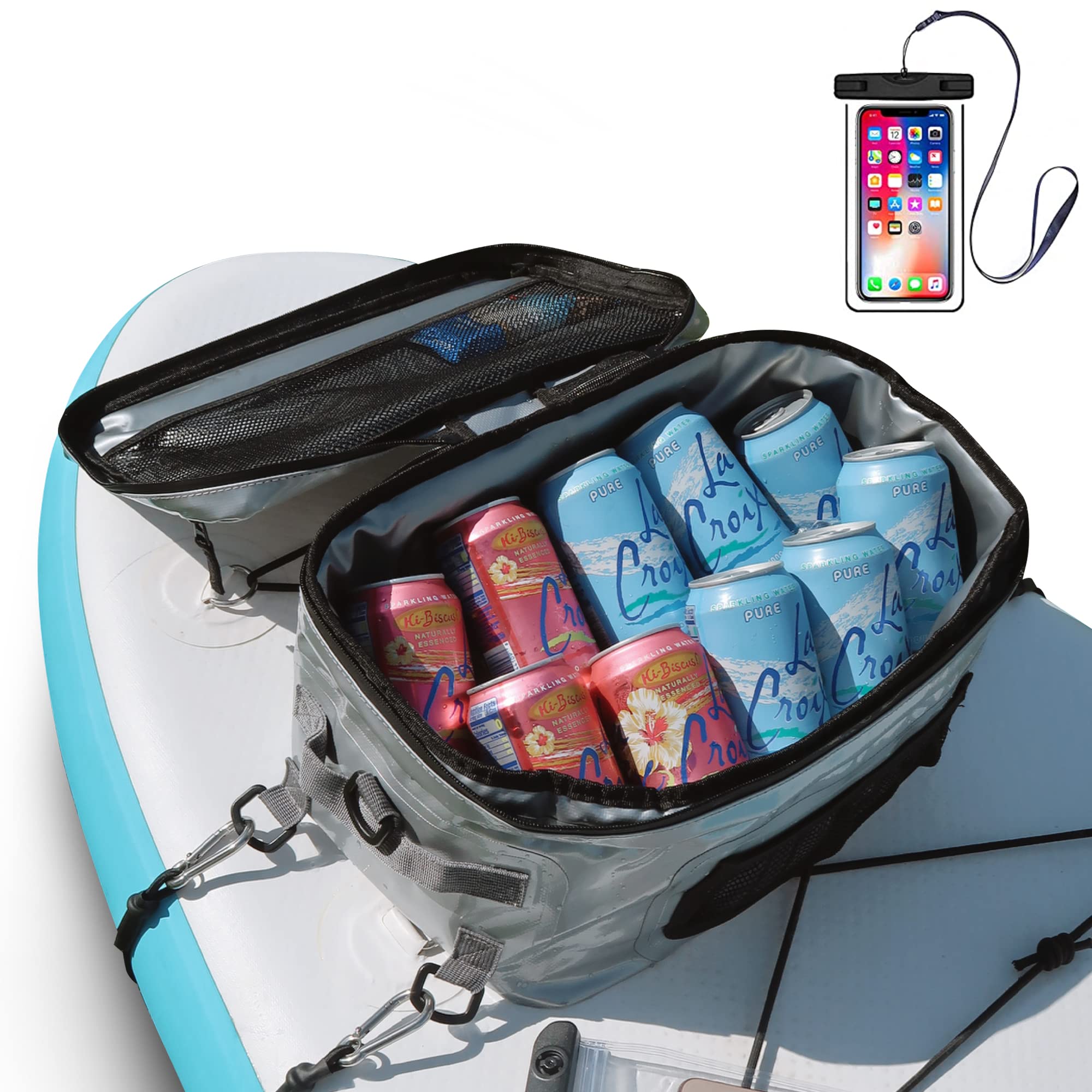 Photo 1 of Gohari Paddle Board Cooler Bag - Large Capacity, Waterproof, Insulated, with Bonus Phone Pouch