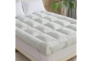 WhatsBedding 5 Inch Memory Foam Mattress Topper King Size for Back Pain Relief