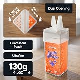 Hemway Fluorescent Peach Glitter Shaker Ultrafine 130g Craft Resin Epoxy view 2