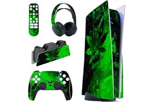 PlayVital for ps5 Skin - Disc Edition Full Set Vinyl Decal Sticker, Cover Skin Accessories for ps5 Controller & Charging Stat