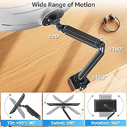 MOUNTUP Heavy Duty Monitor Arm for 49 inches, 44