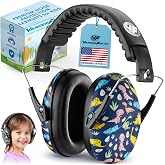 Kids Noise Canceling Headphones - 31 dB (2K Hz) - Ear Protection Earmuffs | Vanderfields' earmuffs protect child's hearing with certified noise-cancellation, soft ear cushions, and adjustable headband
