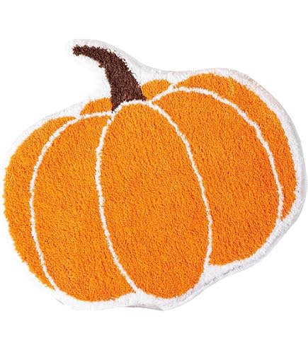 Tapis De Bain Absorbant Halloween 40x60cm - Dos Antidérapant TPR, Lavable Machine - Design Citrouille, Fantôme - 9