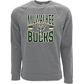 Blue 84 NBA Officially Licensed Tri-Blend Crewneck Sweatshirt Basketball Stars Heather Gray