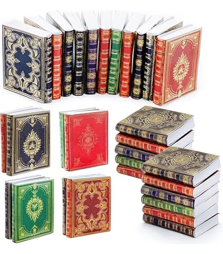 200pcs Miniature Books For Dollhouses - Non-Repeating Tiny Book Set For Dollhouse Library & Bookshelf Decor
