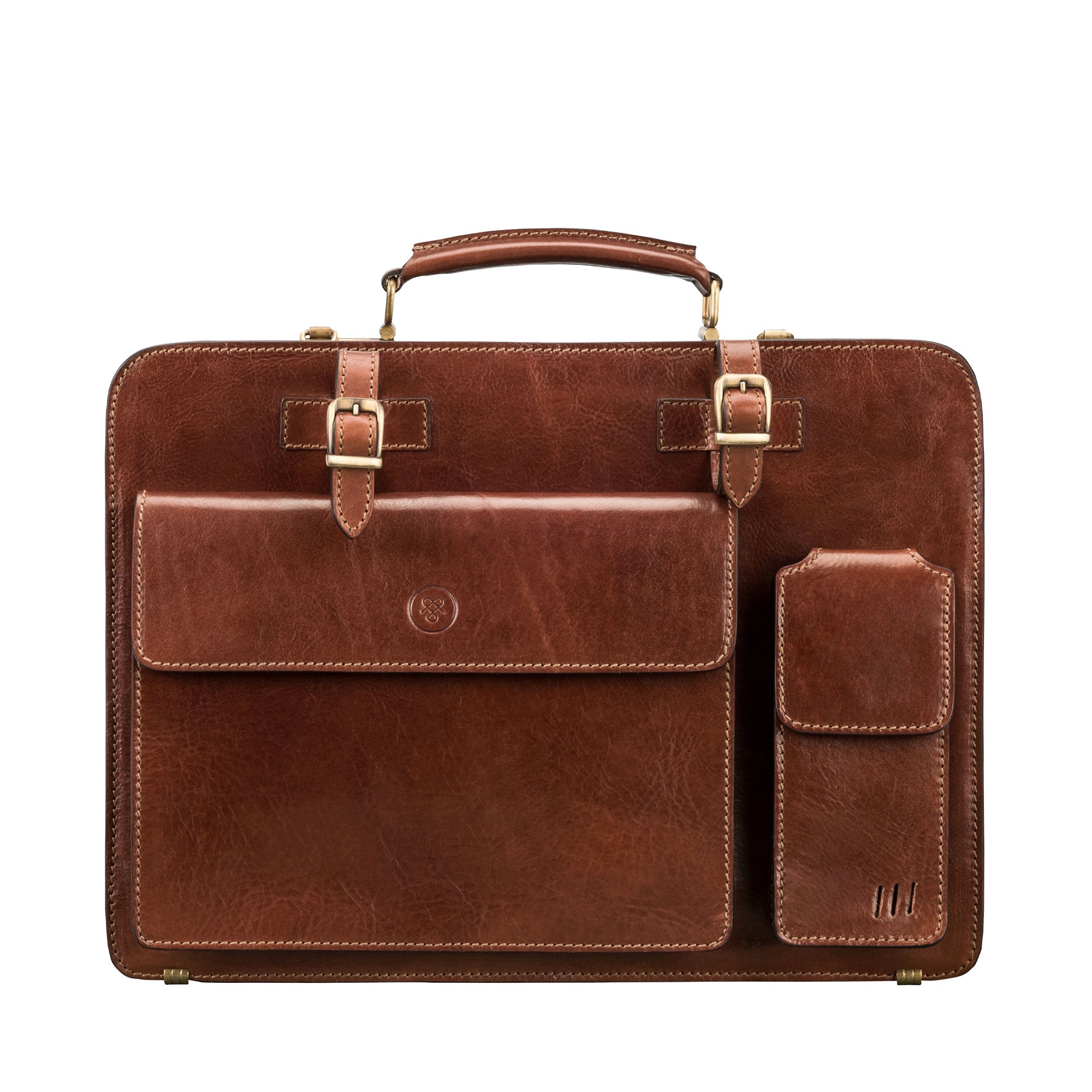 personalised leather briefcase