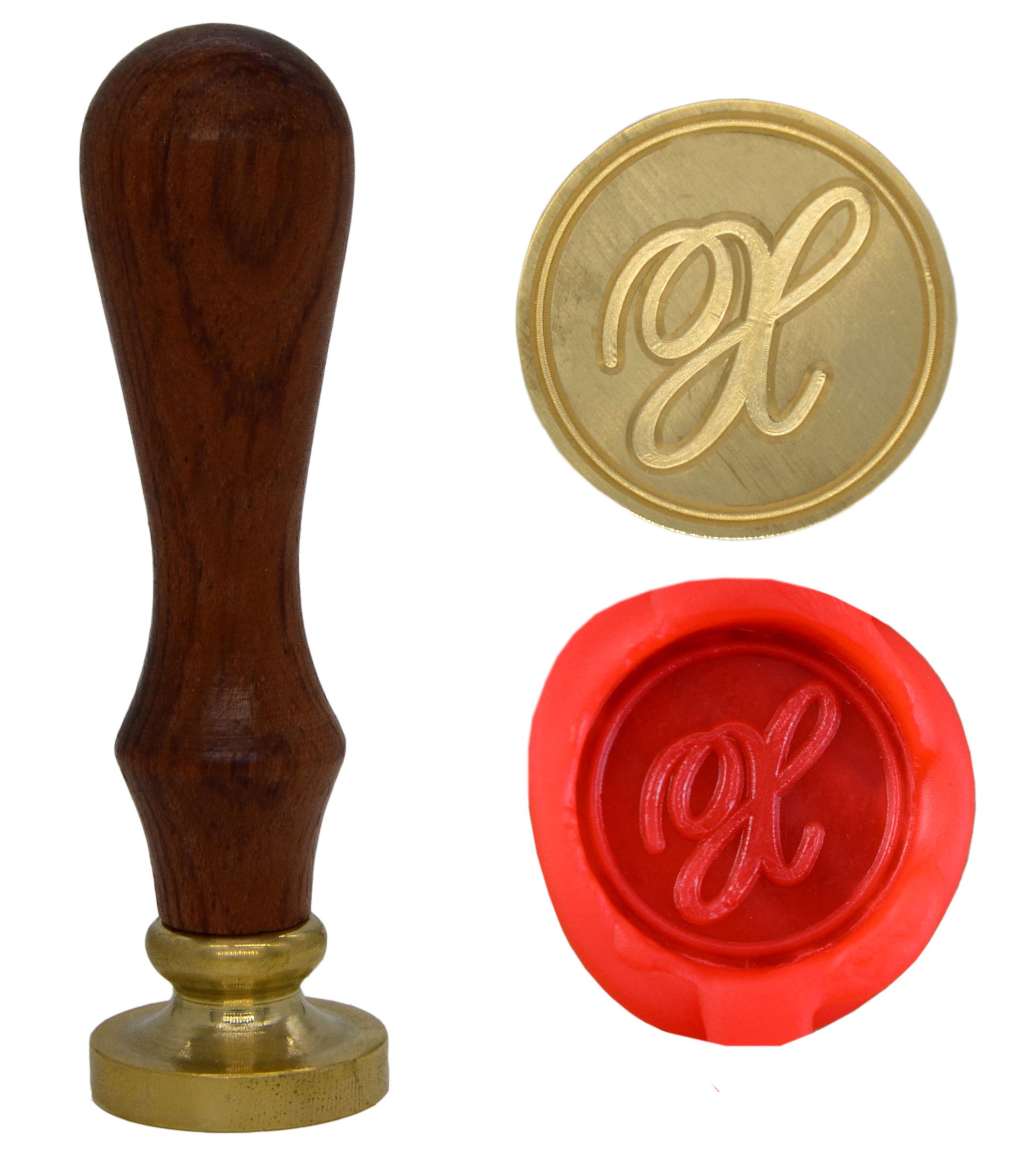Wax Seal Stamp Letter A-Z, Alphabet Initial Sealing Stamp for Christmas & Thanksgiving Cards, Wedding Invitation W-S-2 (Letter X)