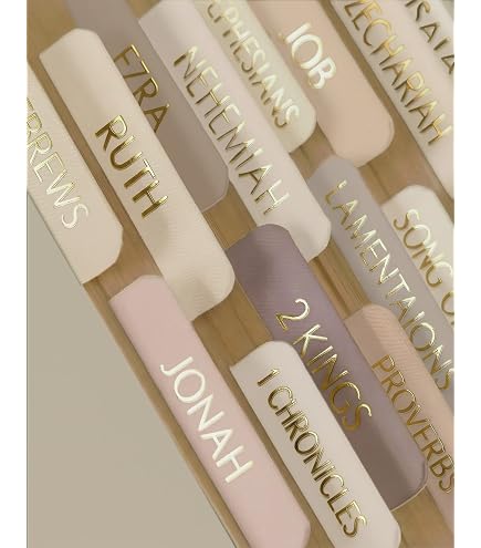 Onglets De Bible Arc-en-Ciel Pour Femme - 75 Étiquettes Laminées Avec Lettrage Doré - Étude Biblique Organisée - 10
