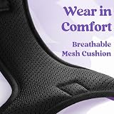 rabbitgoo Dog Harness Medium Adjustable No Pull Reflective Purple M view 5