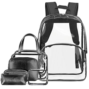 clear backpack for men