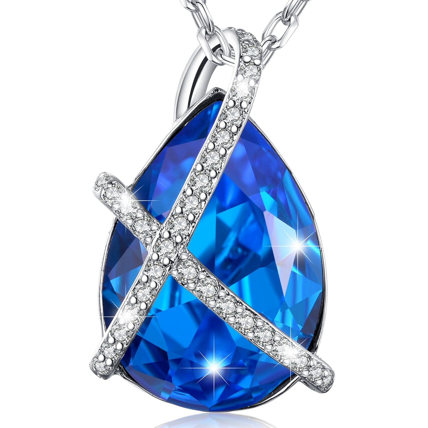 MARENJA Regalos Navidad Collar Mujer de Moda Colgante Gota de Lagrima de