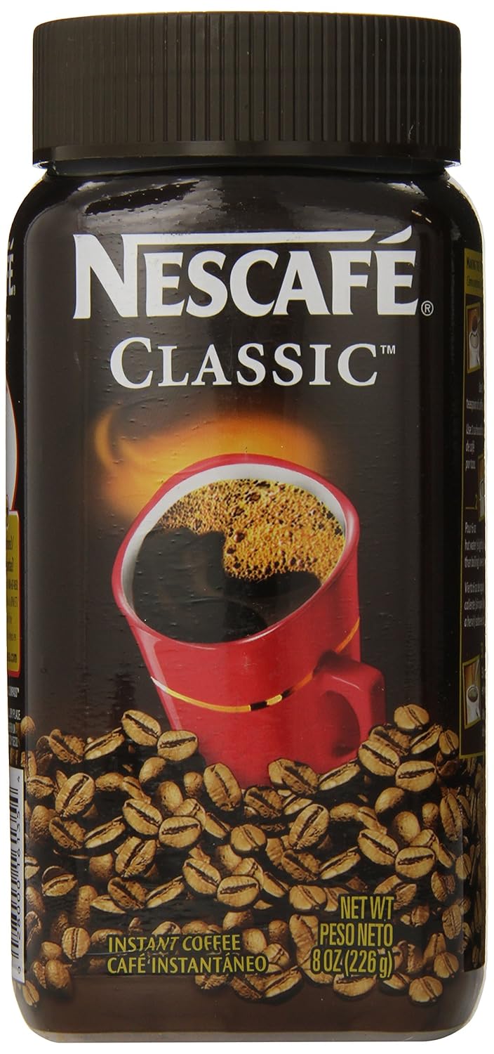 Nestle Nescafe Classic Instant Coffee, 8Ounce Jars (Pack Of 3) Amazon