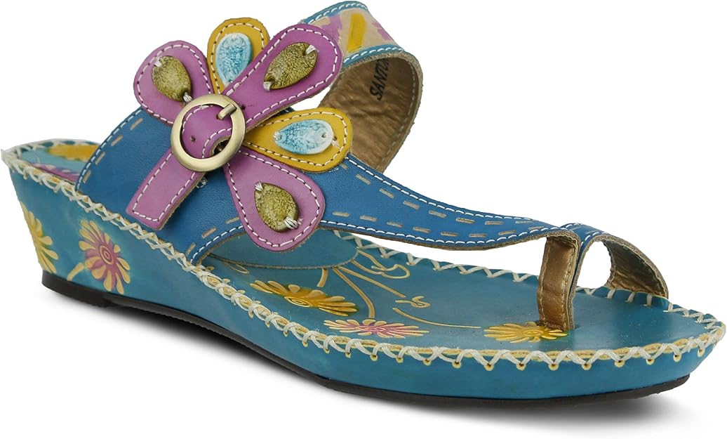 Sashu Brown Faux Turquoise Sandals 8.5 Faux suede brown slide heel sandals by, Sashu. These cute 
