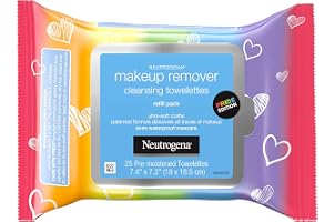 Neutrogena Makeup Remover Cleansing Towelettes, Daily Face Wipes to Remove Dirt, Oil, Makeup & Waterproof Mascara, Special Ed