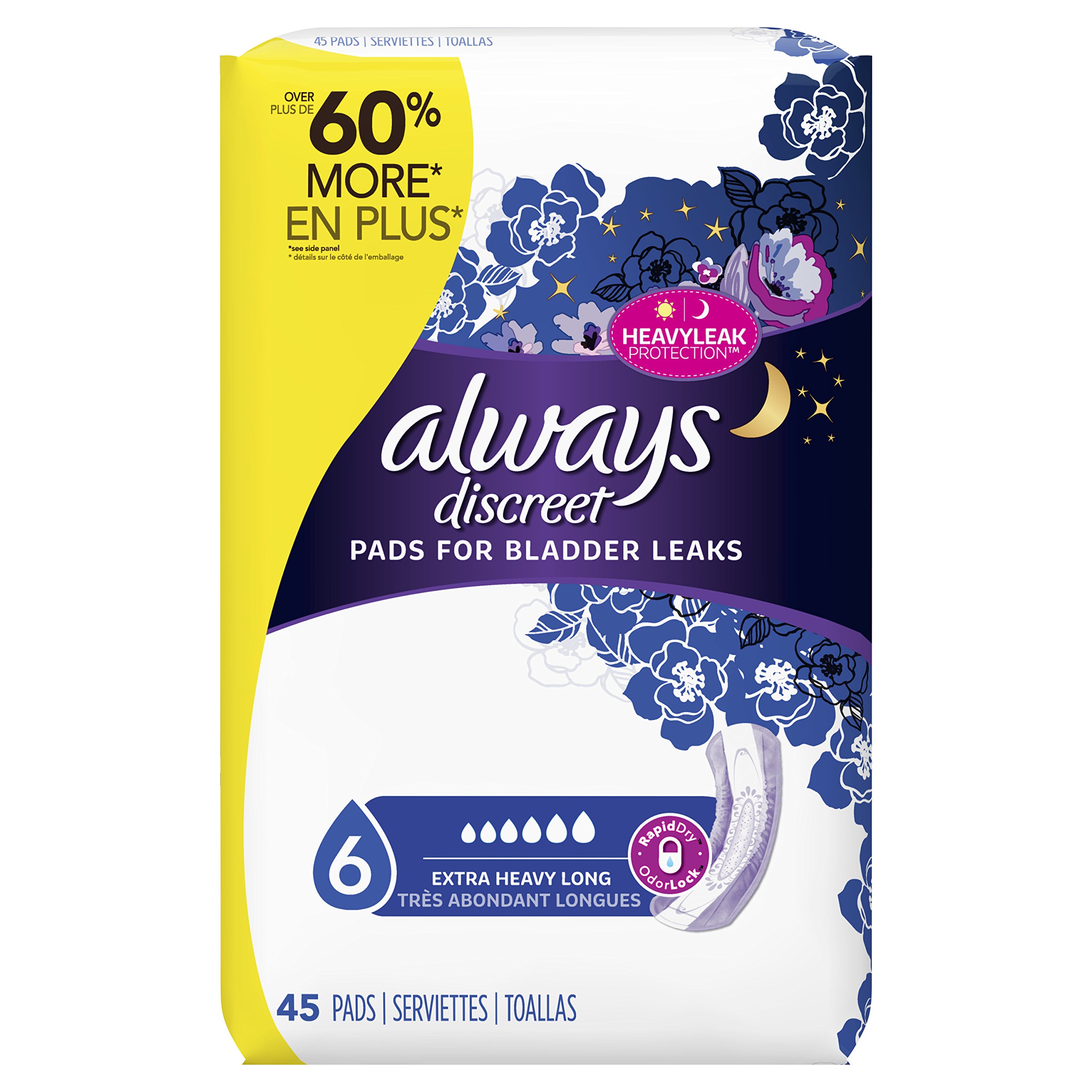 Always Discreet Incontinence Pads Ultimate, Long Length, 28