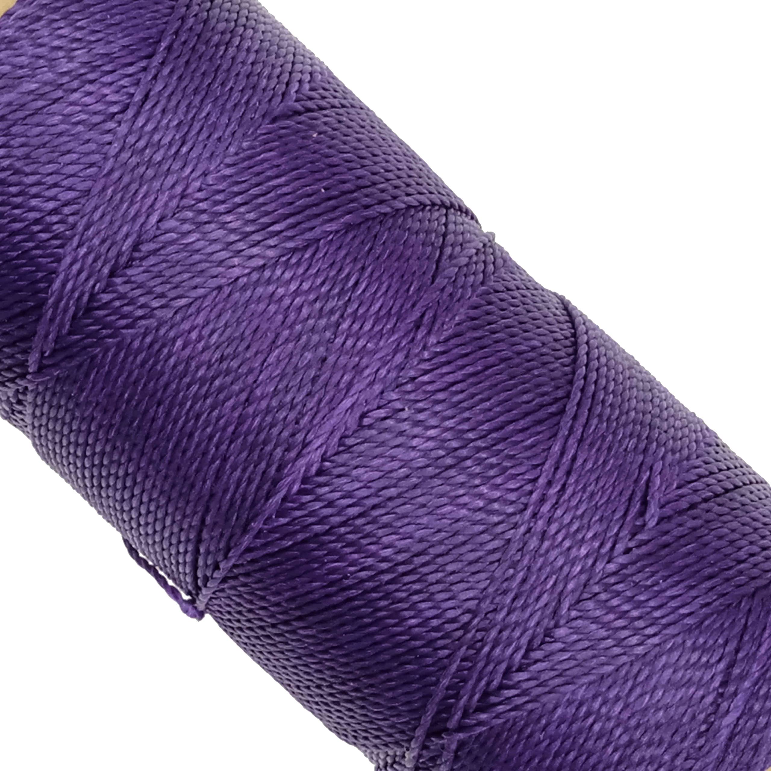 Linhasita Waxed Thread 100 g / 170 m Polyester 1 mm Thick Macrame, 30 Colours berry
