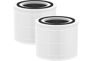 ZEEKECH 240 HEPA Replacement Filter Compatible with Puroair 240 Air Purifier, 3 in 1 Grade Filtration HEPA 14 with Activated Carbon for 99.97% Air Pollutants Home Room, 240 Replacement HP-14 Filter, 2 Pack