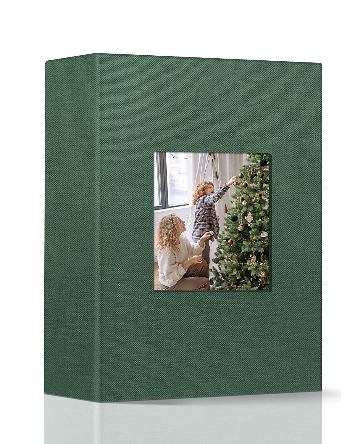 Popotop Photo Album 4x6-100 Photos Photo Books with 100 Vertical Pockets,Linen Cover Albums for Family Wedding Anniversary Baby Vacation Pictures