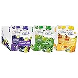 Plum Organics Second Blends Variety Pack, 4 Ounce (Pack of 18)