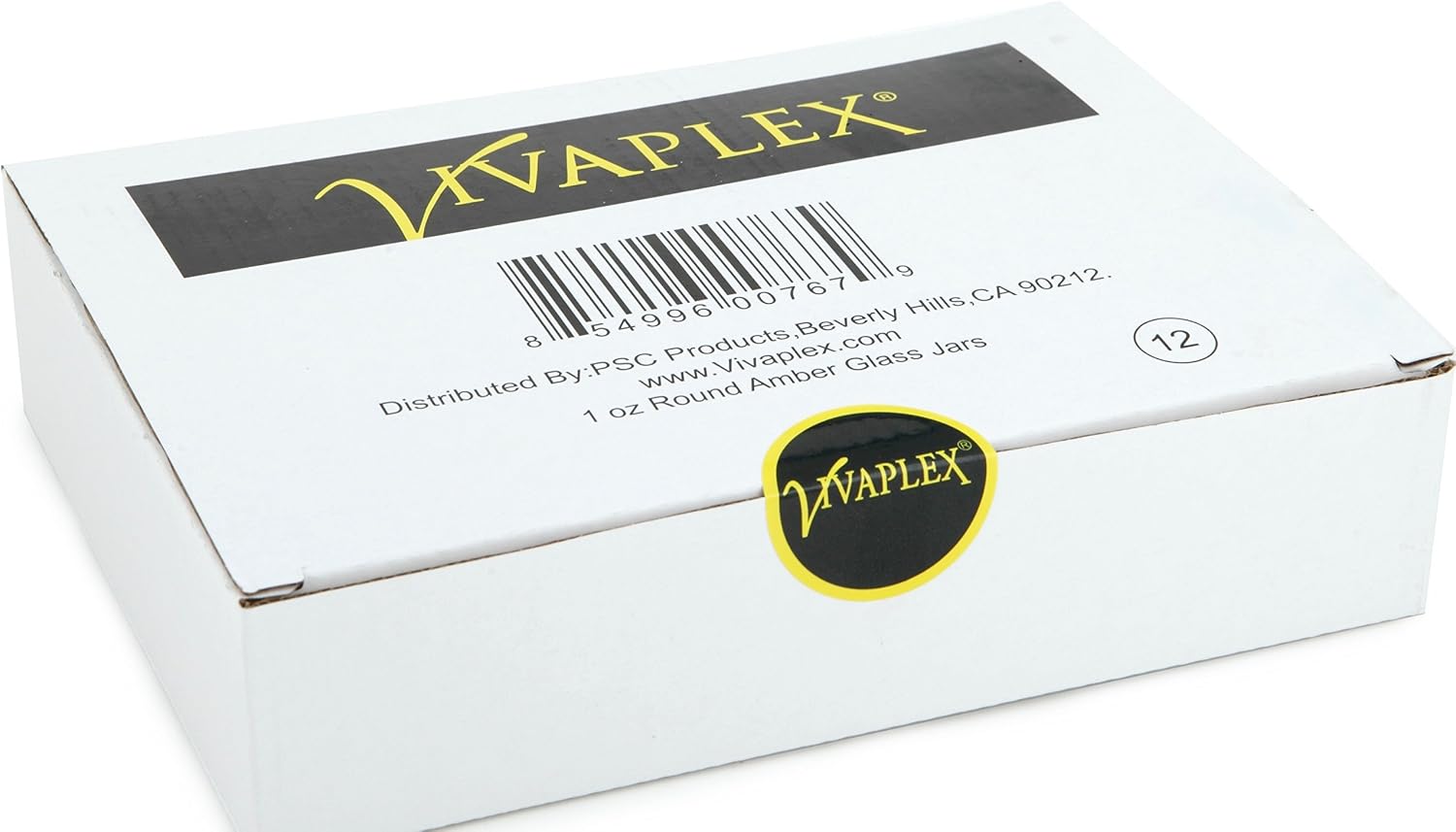 Vivaplex, 12, Amber, 1 oz, Round Glass Jars, with Inner Liners and Black Lids, brown, 1 Ounce (Pack of 12) - Image 3