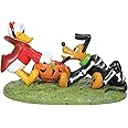 Department 56 Disney Village Halloween Accessories Donald and Pluto's Tussle Figurine, 2.25 Inch, Multicolor