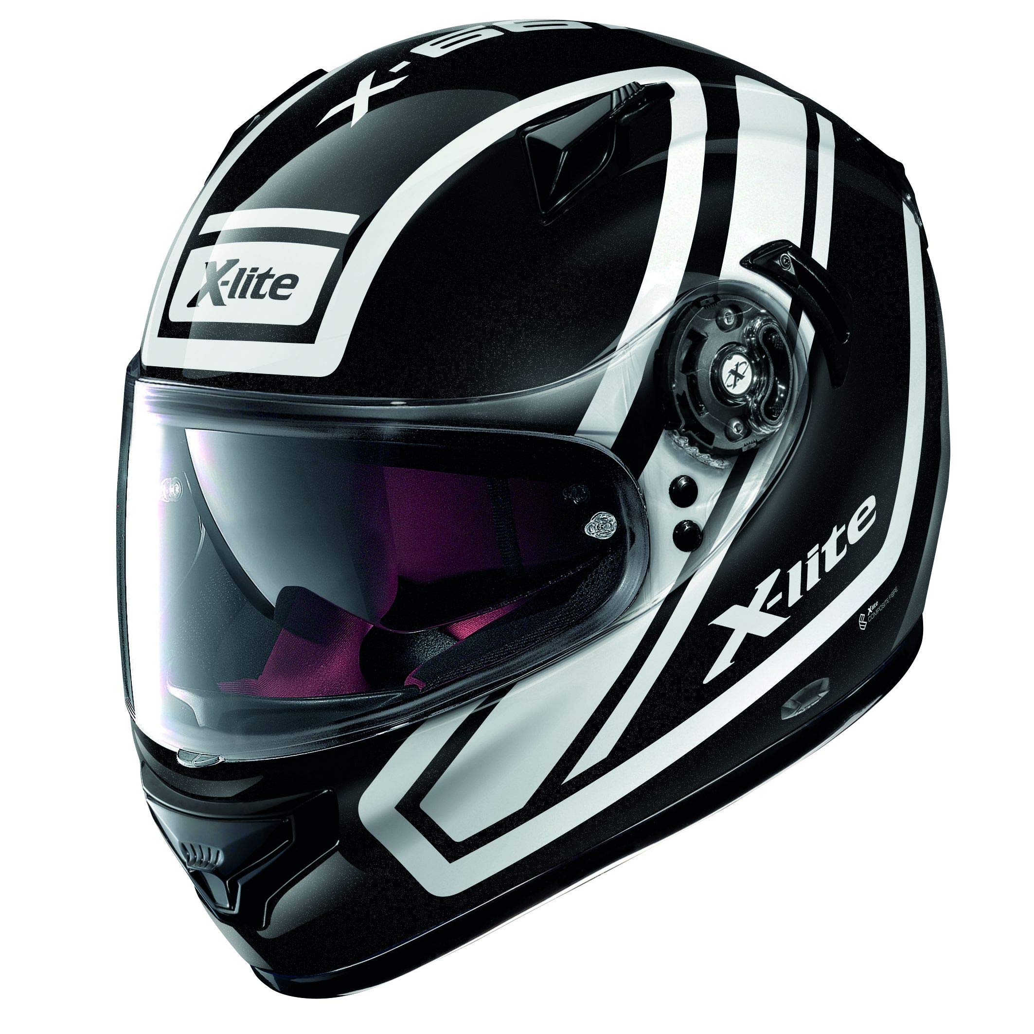 X-Lite by Nolan X-661 Comrade N-com 044 Integral Motorcycle Helmet Glossy Black (Medium)