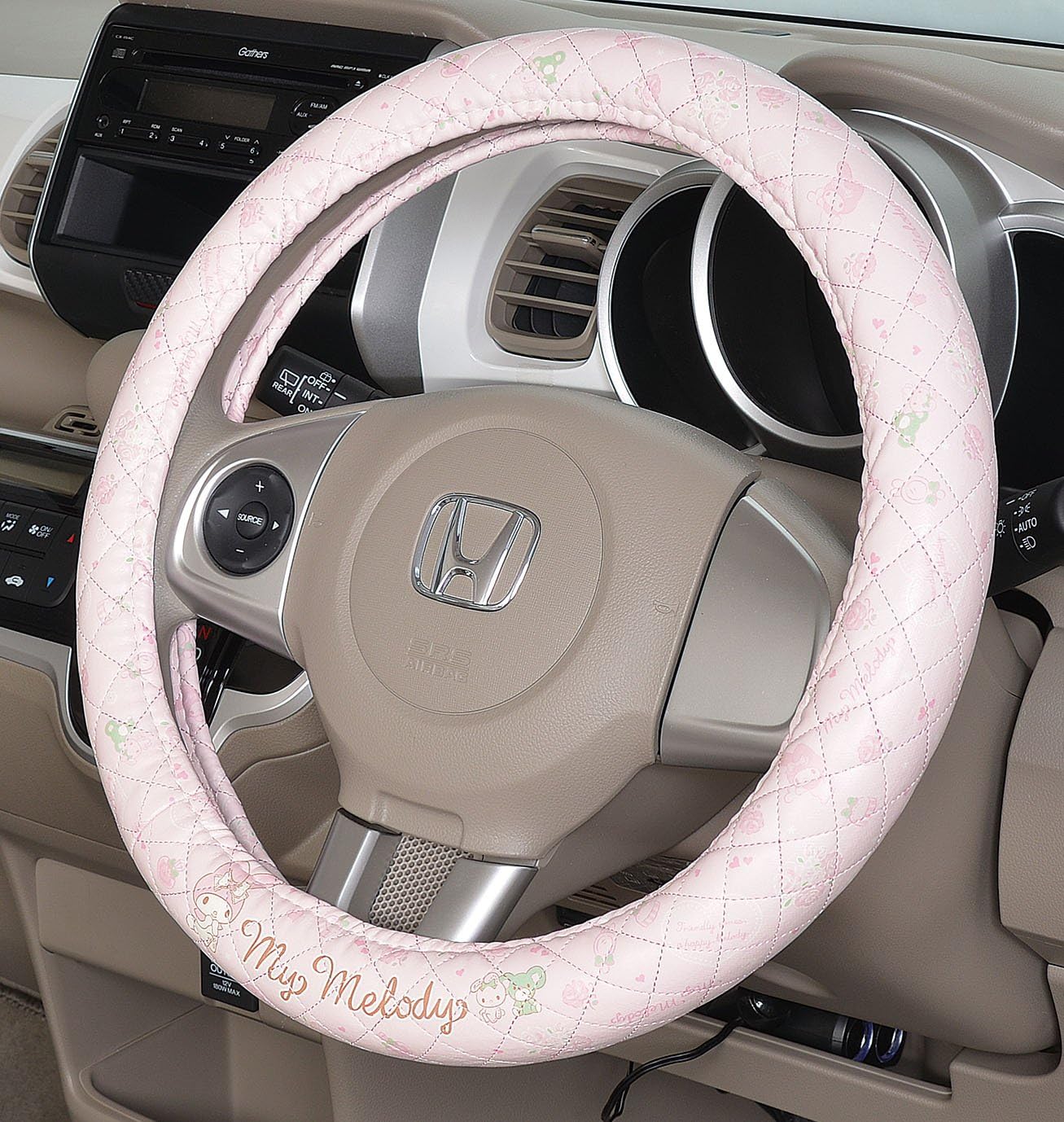 Amazon セイワ Seiwa 車用 ハンドルカバー マイメロディ キルティング仕様 ピンク Mm30 ハンドルカバー 車 バイク