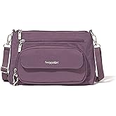 Baggallini Original Everyday 11x7.5 Crossbody Bags Rfid Protected Lightweight Nylon Zippered Travel Purse
