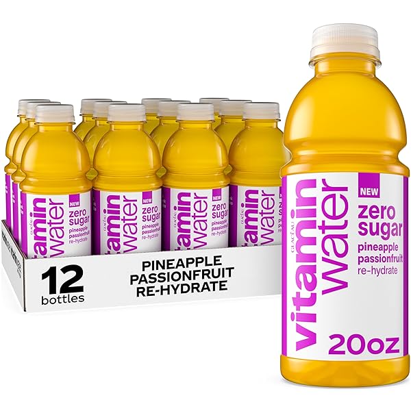 VITAMINWATER ZERO SUGAR PINEAPPLE PASSIONFRUIT RE-HYDRATE NUTRIENT ENHANCED...