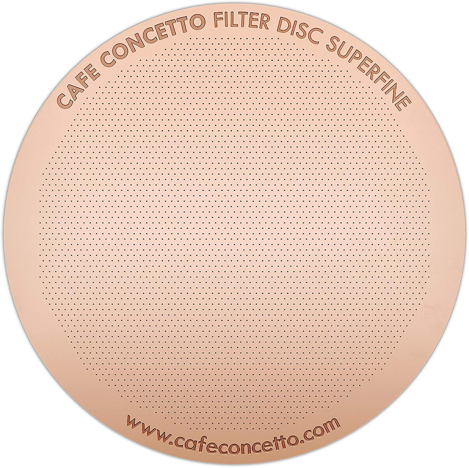 CAFE CONCETTO Filter for use in AeroPress XL Coffee Makers (Superfine XL) - Premium Replacement Disc - Reusable Metal, Titanium Coated Stainless Steel. Upgrade Your Mesh or Filter Papers
