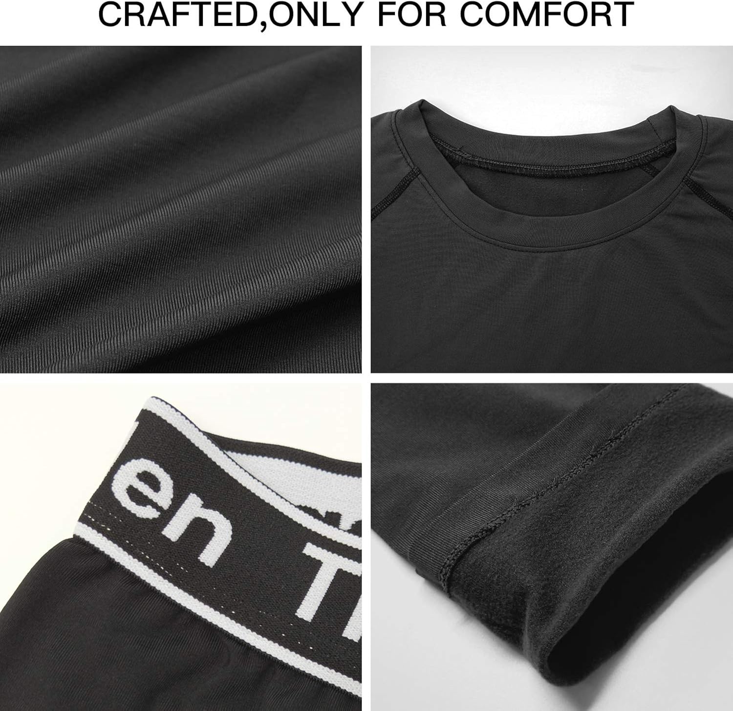 Thermal Underwear Set Winter Hunting Gear Sport Long Johns Base Layer Bottom Top at  Men’s Clothing store