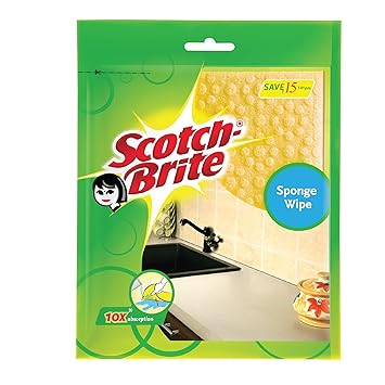 Scotch-Brite Sponge Wipe (Pack of 3) (Color May Vary)