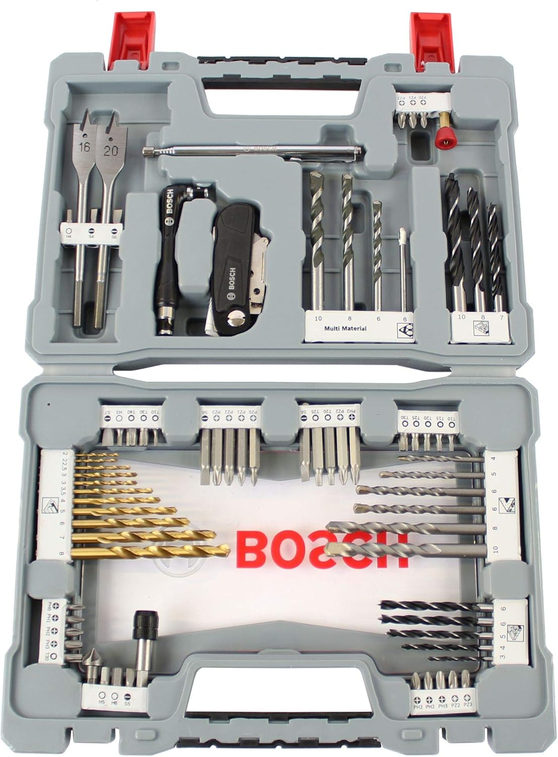 Bosch Professional 76 Pieces Premium X-Line Drill Bit and Screwdriver Bit Set (for wood metal and stone, Accessories drill) - Image 4