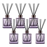6 Pack Perfume Reed Diffuser Bottle,Empty Square
