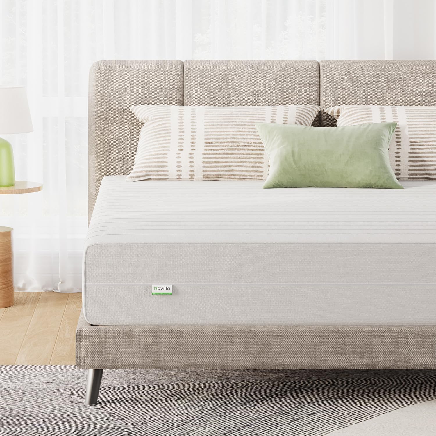 Novilla Twin Mattress for Kids, 6 Inch Twin Mattress in a Box, Double Side Sleep Foam Mattresses with Breathable Cover for Back & Side Sleeper, Twins Bed Mattresses