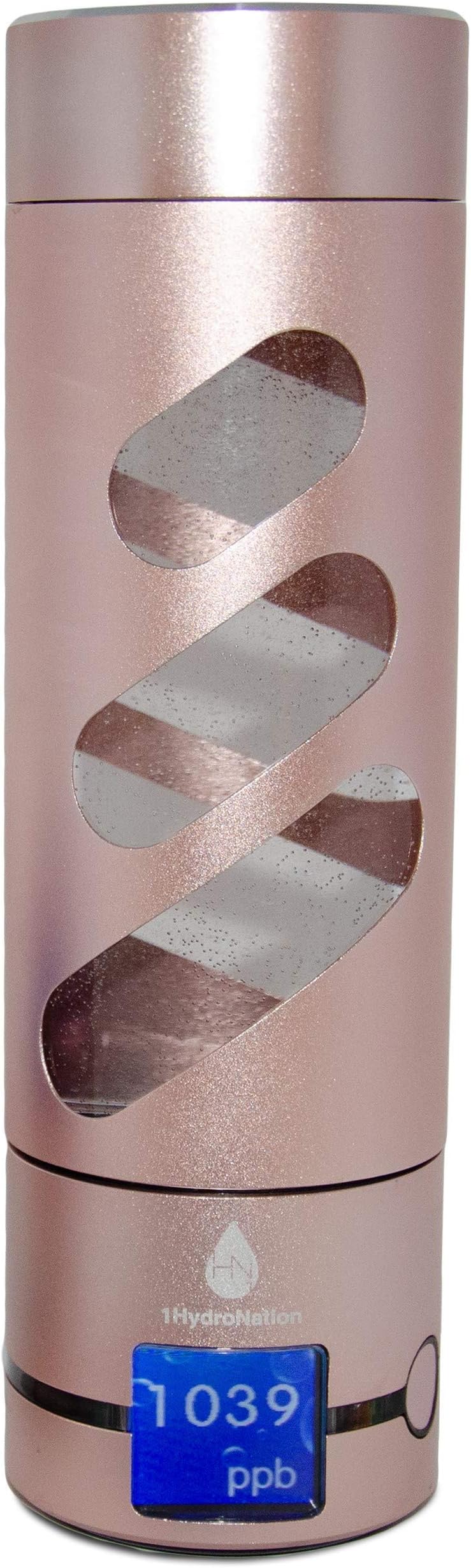 Hydrogen Water Ionizer Maker Generator - Built in Hydrogen Reader with LED Screen Shows The PPB Molecular of The Hydrogen Generated in The Portable Sports Bottle Machine.