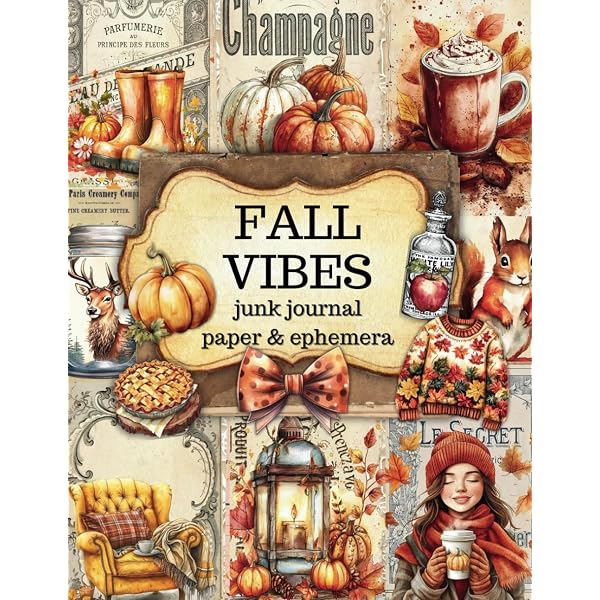 FALL JUNK JOURNAL EPHEMERA: A Collection of Vintage Fall Ephemera