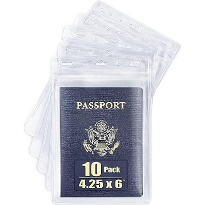 PATIKIL Lot De 3 Housses De Passeport, étui De Protection Givré En PVC