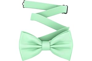 Adam Young Men's Bow Ties Pre-Tied Style Formal Satin Classic Bowtie for Tuxedo Faux Silk
