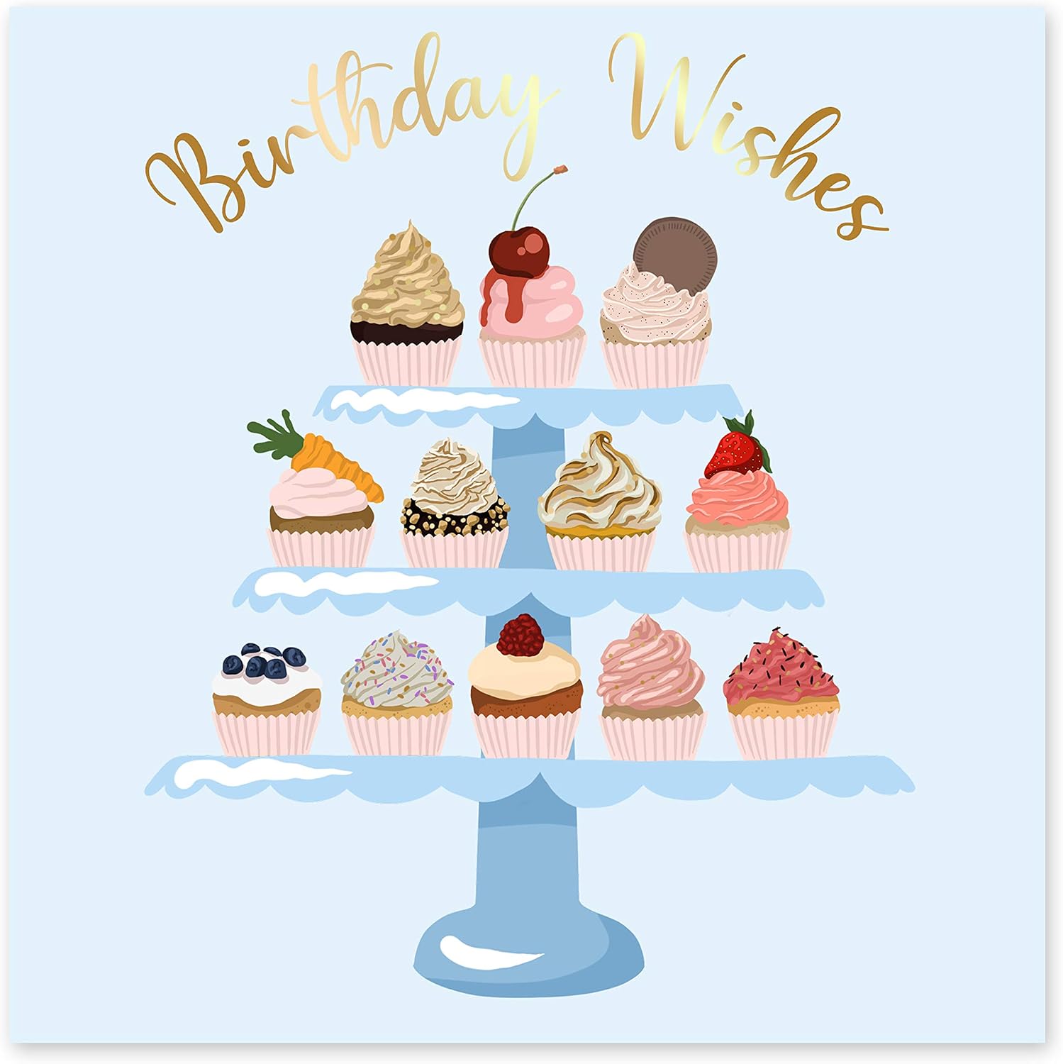 Central 23, Pretty Birthday Card for Female, Cute Design for Friends, Happy Birthday for Female, Colourful Birthday Card - Image 3