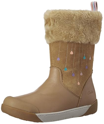 girls clarks leather boots