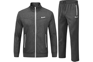 Rdruko Men's Tracksuit Sweatsuits 2 Piece Set Athletic Jogging Gym Activewear Sweat Track Suits Sets