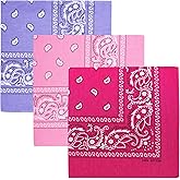 Raylarnia 100% Cotton Large Bandanas for Men and Women, 22 Inch Paisley Bandana with Multiple Colors